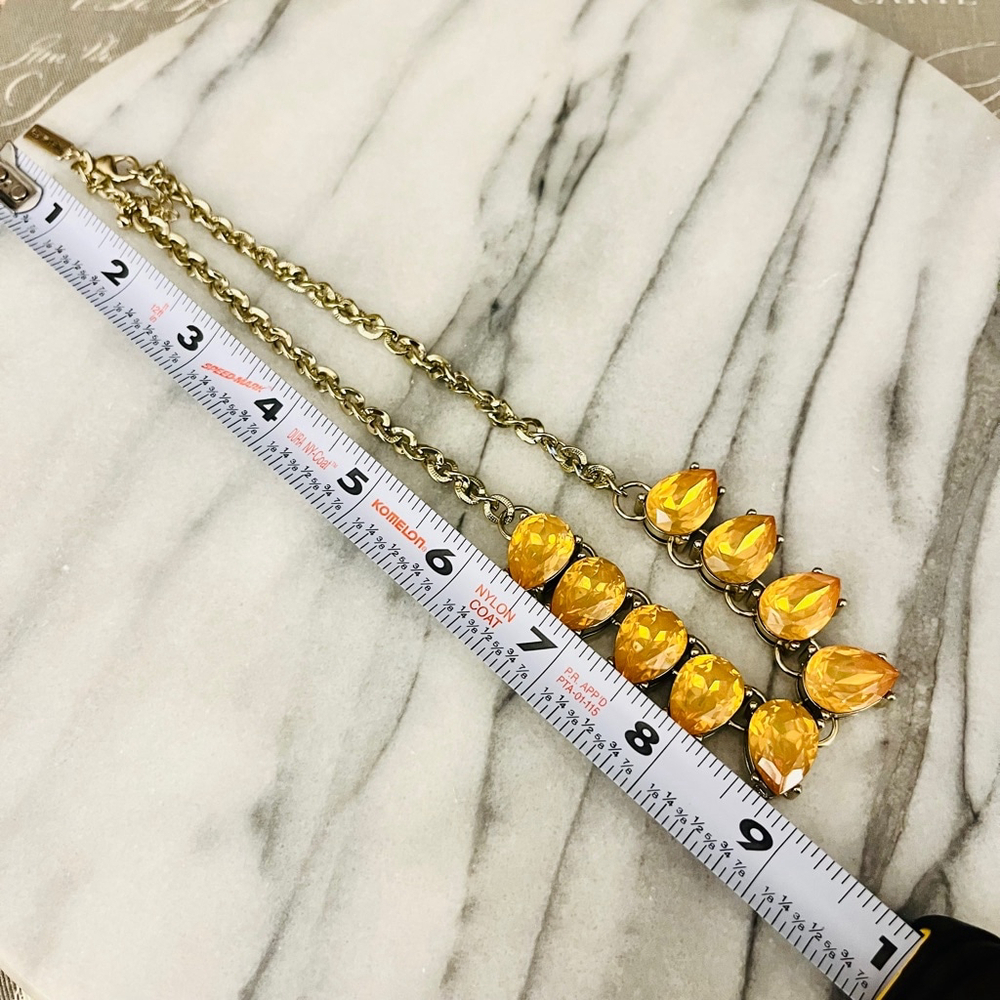 The Limited Statement Necklace | Yellow‎ Faux Crystal Acrylic | Colorful Glam - Picture 7 of 7
